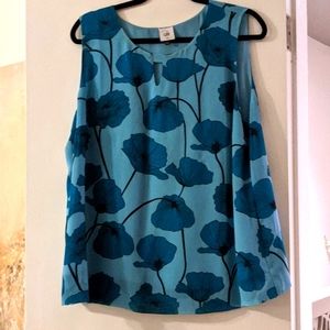Blue Floral Cabi Tank XL